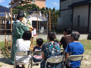 地鎮祭の様子